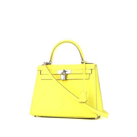 borsa giallo ocra tipo hermes